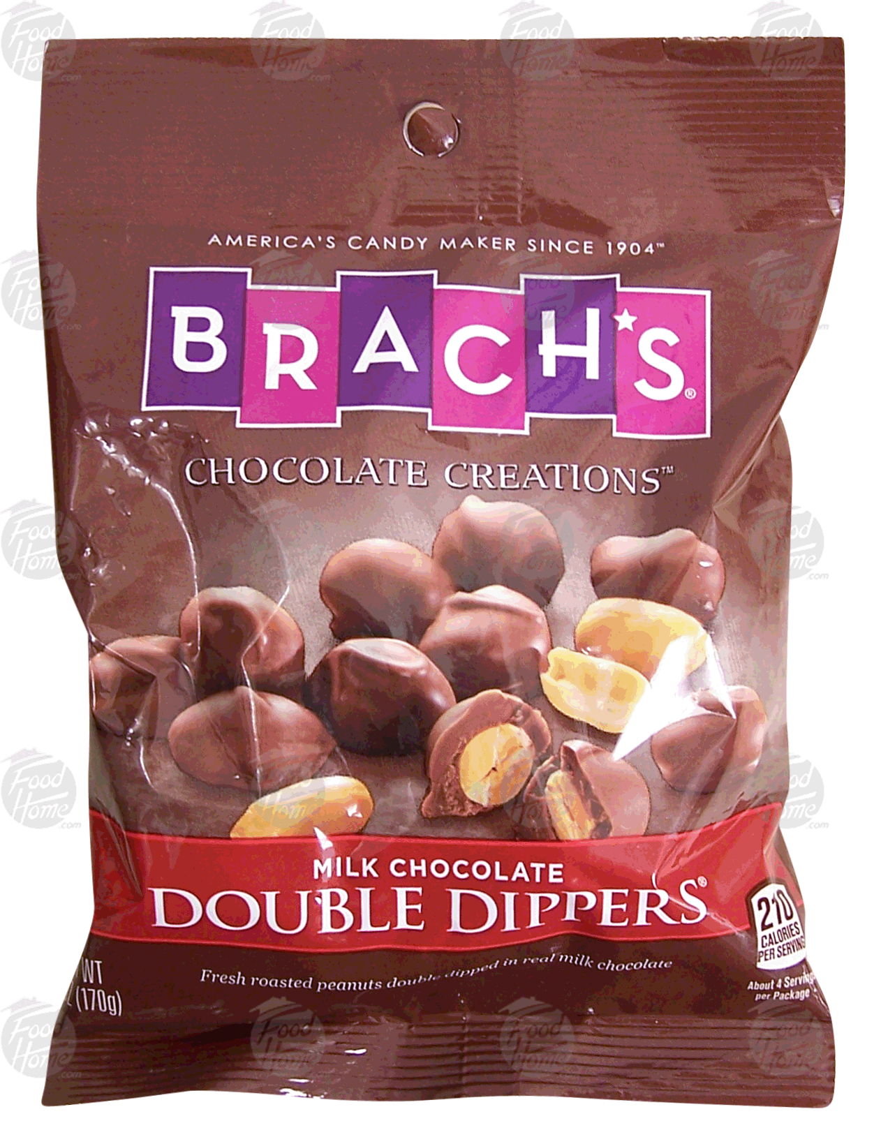 Brach's Double Dippers roasted peanuts double dipped in 100% milk chocolate Full-Size Picture